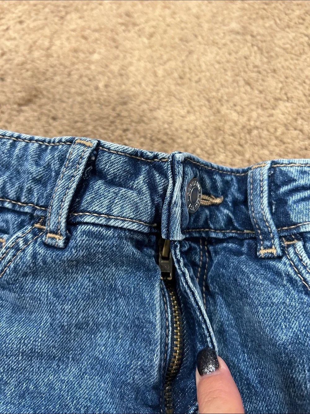 GAP Kids Dark Blue Denim Cutoff Shorts